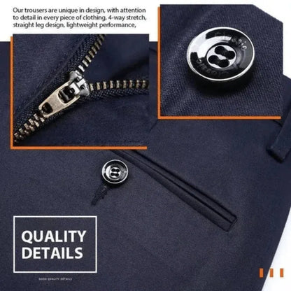 Classic Stretch Trousers [2-Pack] + FREE Watch